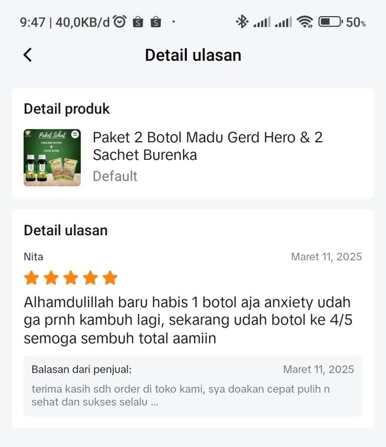 testimoni madu gerd hero